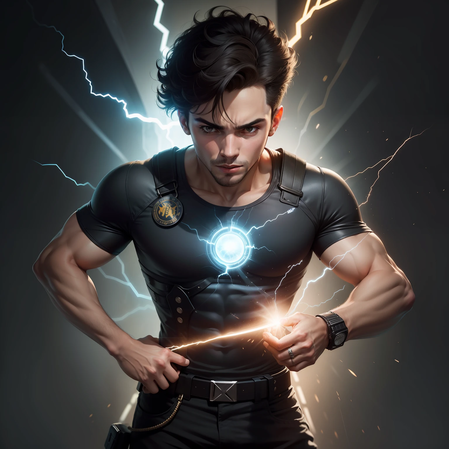 Desde muito jovem, Max sabia que era diferente. His quick reflexes and emanating electrical energy distinguished him from others. With the guidance of a mentor, ele aprendeu a controlar seus poderes e decidiu usar suas habilidades para proteger os inocentes e combater o mal.