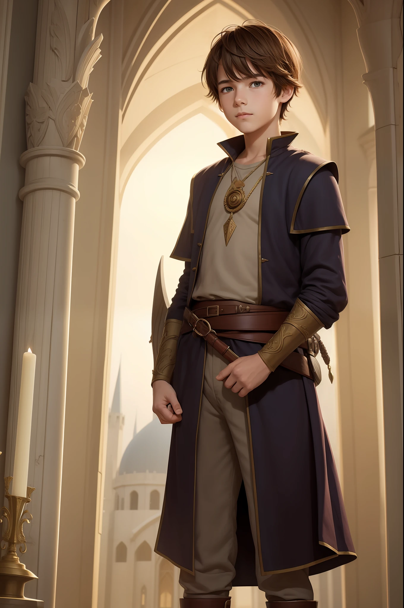 a boy from the people, high fantasy medievial style