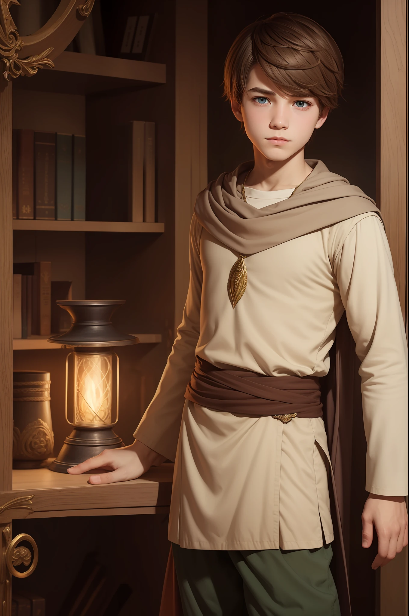 a boy from the people, high fantasy medievial style