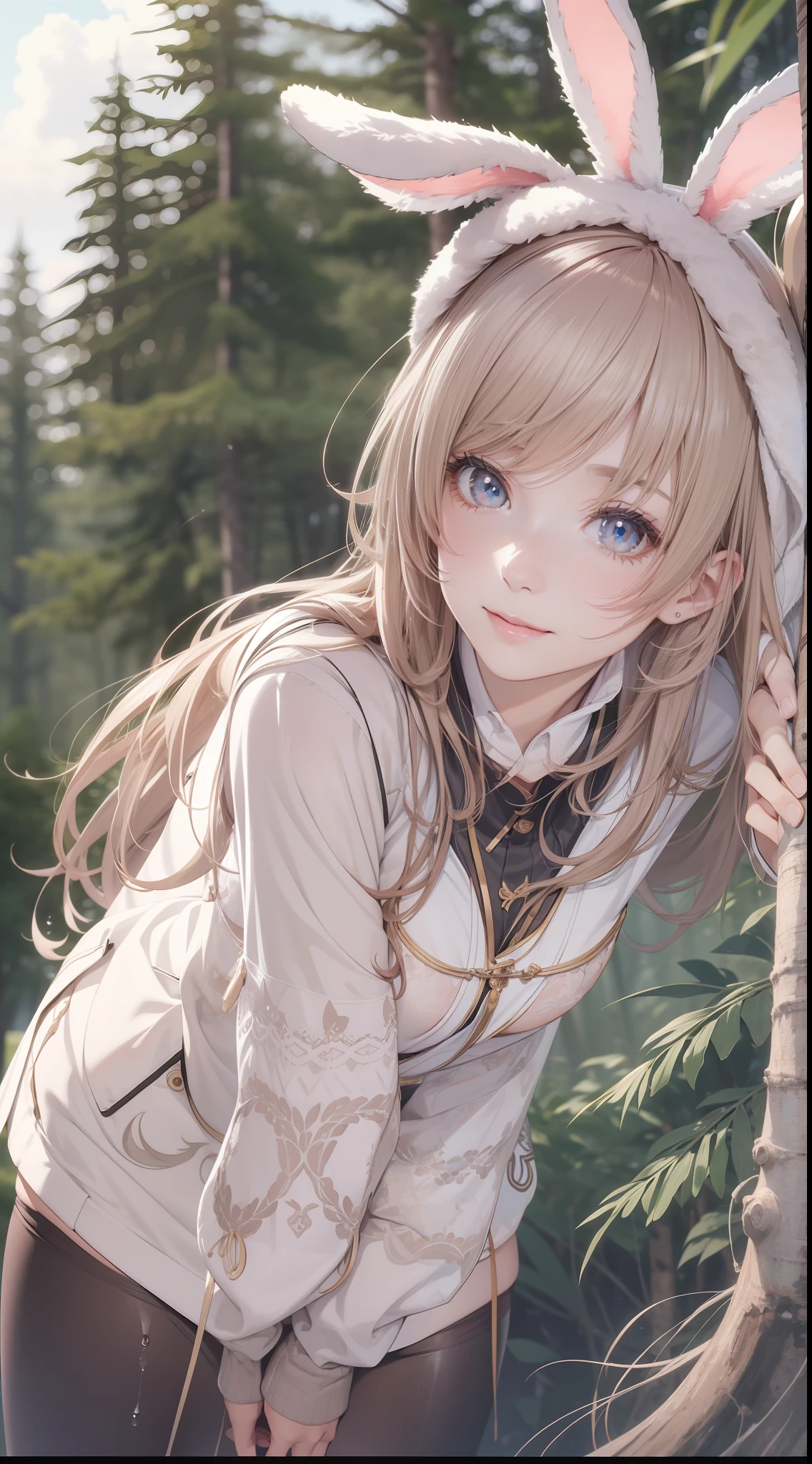 1female，25 age old，Large ，Pornogr exposure， 独奏，（Background with：ports，coniferous forest，at winter season，Snow on the ground） with his long black hair， standing on your feet，Sweat profusely，drenched all over the body，seen from the front， curlies， mostly cloudy sky，（（（tmasterpiece），（Very detailed CG unity 8K wallpaper），best qualtiy，cinmatic lighting，detailed back ground，beatiful detailed eyes，Bright pupils，（Very fine and beautiful），（Beautiful and detailed eye description），ultra - detailed，tmasterpiece，）），facing at camera，A high resolution，ultra - detailed），bunnygirl，Wearing a sexy bunny g uniform，Wear rabbit ears，blackstockings，beautifullegs，revealing breasts，Bare ge， Bulge，Camel toes，Raised sexycomplexion，Open-moed，Smile，frontage