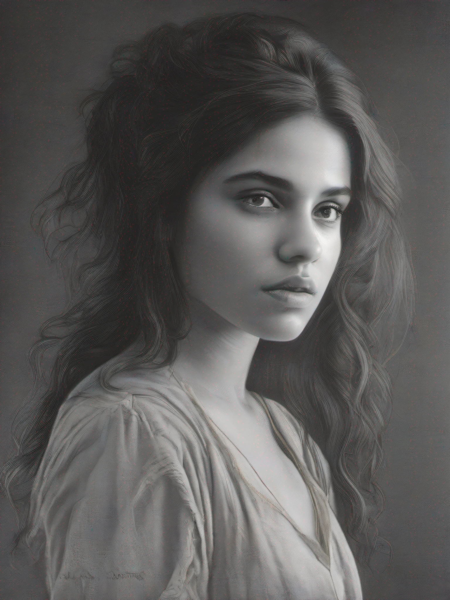 Retrato hiperrealista de mujer joven ,(((sudamericana))), hermosa,((( triste ))),(((Melancholy))), por Gustav Dore , Fantasy art, fotorrealista, dynamic lighting, artstation, poster, volumetric illumination, cara muy detalladas, 4 K, premiado,, 1girl, in the dark, deep shadow, low key, cabello corto, cabello negro