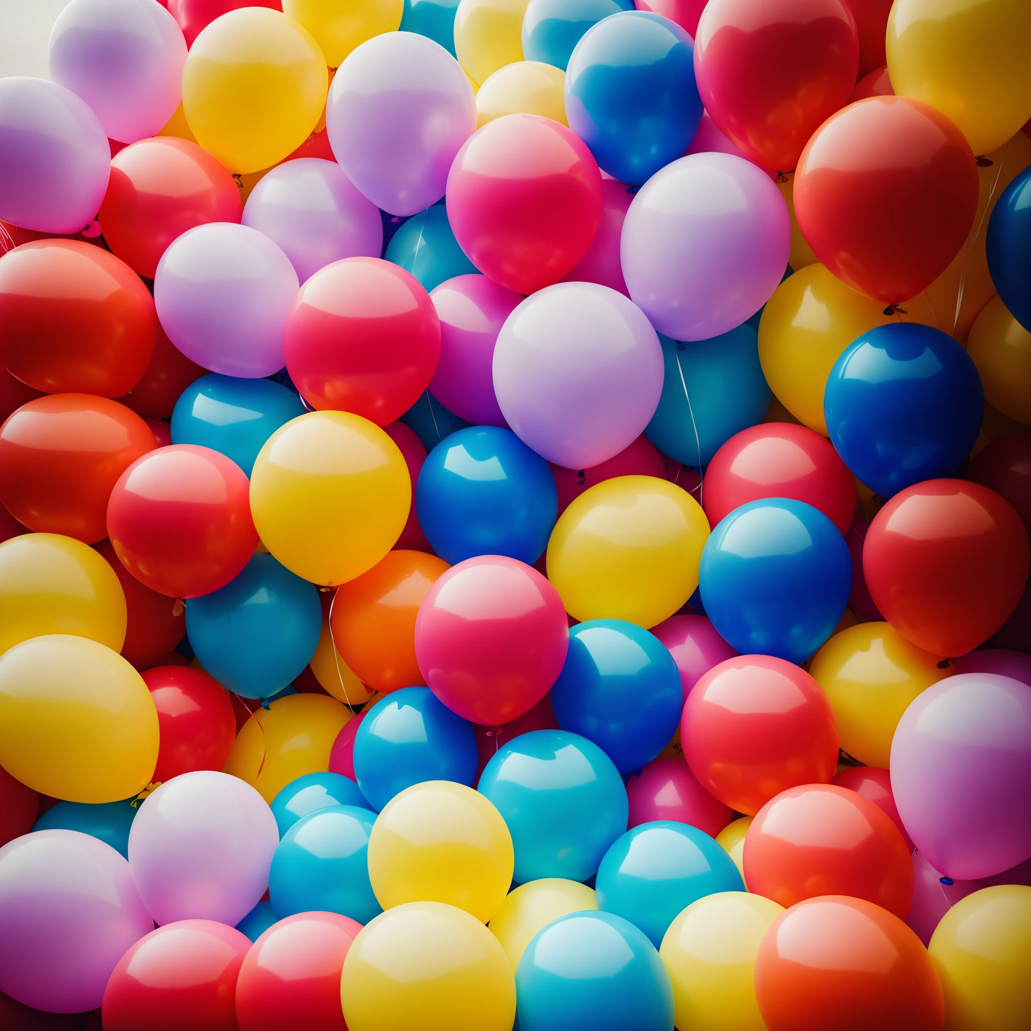 Large amount of balloons