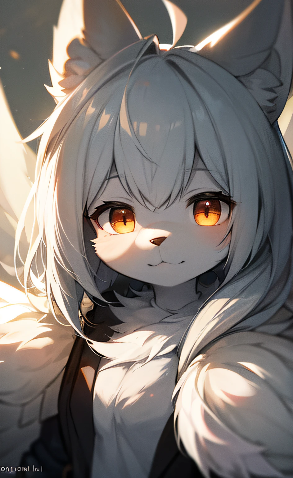 furry, cute face, ambient light, ultra detailed fur, volumetric light
