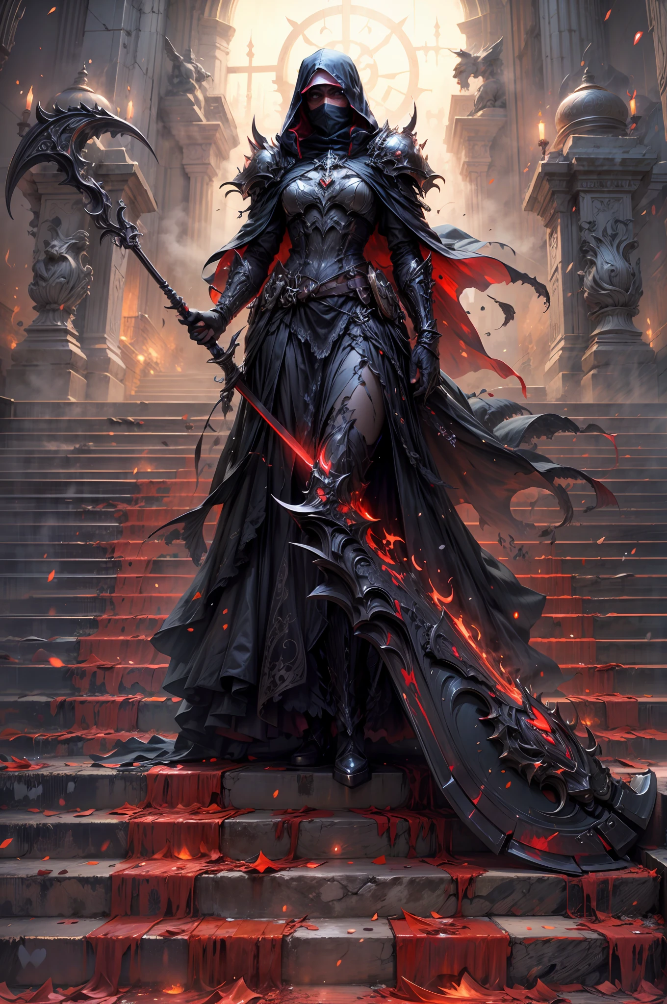 A misty mask obscured the face，