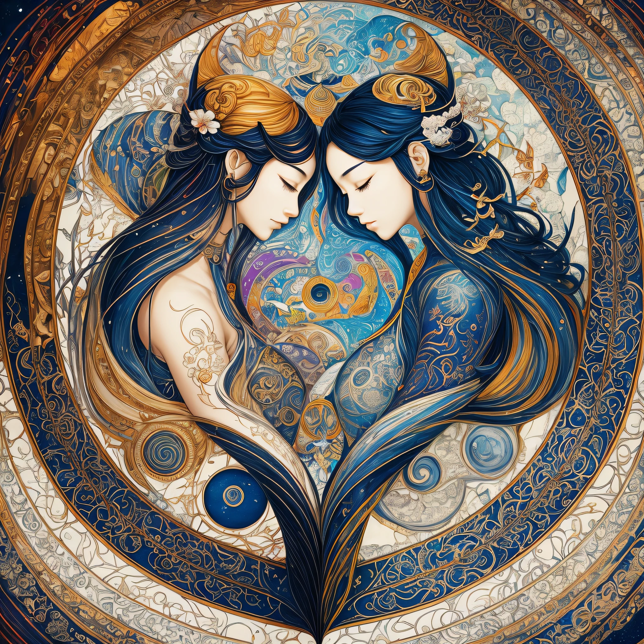 Sea Art's AI-generated painting depicts a fascinating image of yin yang, bringing to life the harmony and interconnectedness of opposing forces. In this work of art, the contrast between colors and shapes creates a striking visual representation of this duality.
In the center of the screen, a perfect circle is divided into two halves: one black, representing yin, and one white, symbolizing yang. The division is clear and sharp, but there is also a smooth transition between the two halves, representing the constant interaction and transformation of these opposing energies.
The yin half is marked by smooth lines and delicate curves, creating a sense of fluidity and serenity. The black color is deep and mysterious, evoking a sense of introspection and calm. This half of the image suggests the feminine principle, with its receptive and intuitive energy.
On the other hand, the yang half is represented by firmer and more angular lines, conveying a sense of dynamism and strength. The bright white color radiates light and energy, expressing the masculine principle of action and extroversion.
The interaction between the yin and yang halves is enhanced by subtle elements such as small curves and strategically placed points. These details symbolize the mutual presence of opposing elements in each aspect. While yin contains a small point of yang, yang also contains a small point of yin, creating a dynamic and harmonious balance.
This AI-generated painting from Sea Art conveys a profound message about the duality of the universe. It reminds us of the importance of finding the balance between opposing forces and recognizing the interdependence between them. As we contemplate this work of art, we are invited to reflect on how we can integrate yin and yang qualities into our lives, seeking harmony and wholeness.