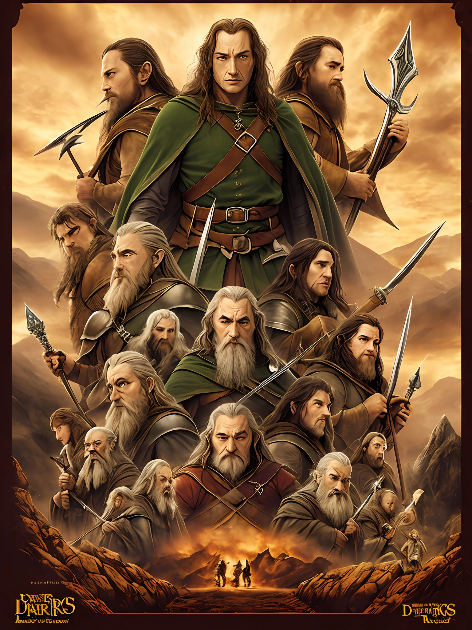 Dwarves Lord of the Rings 1,65