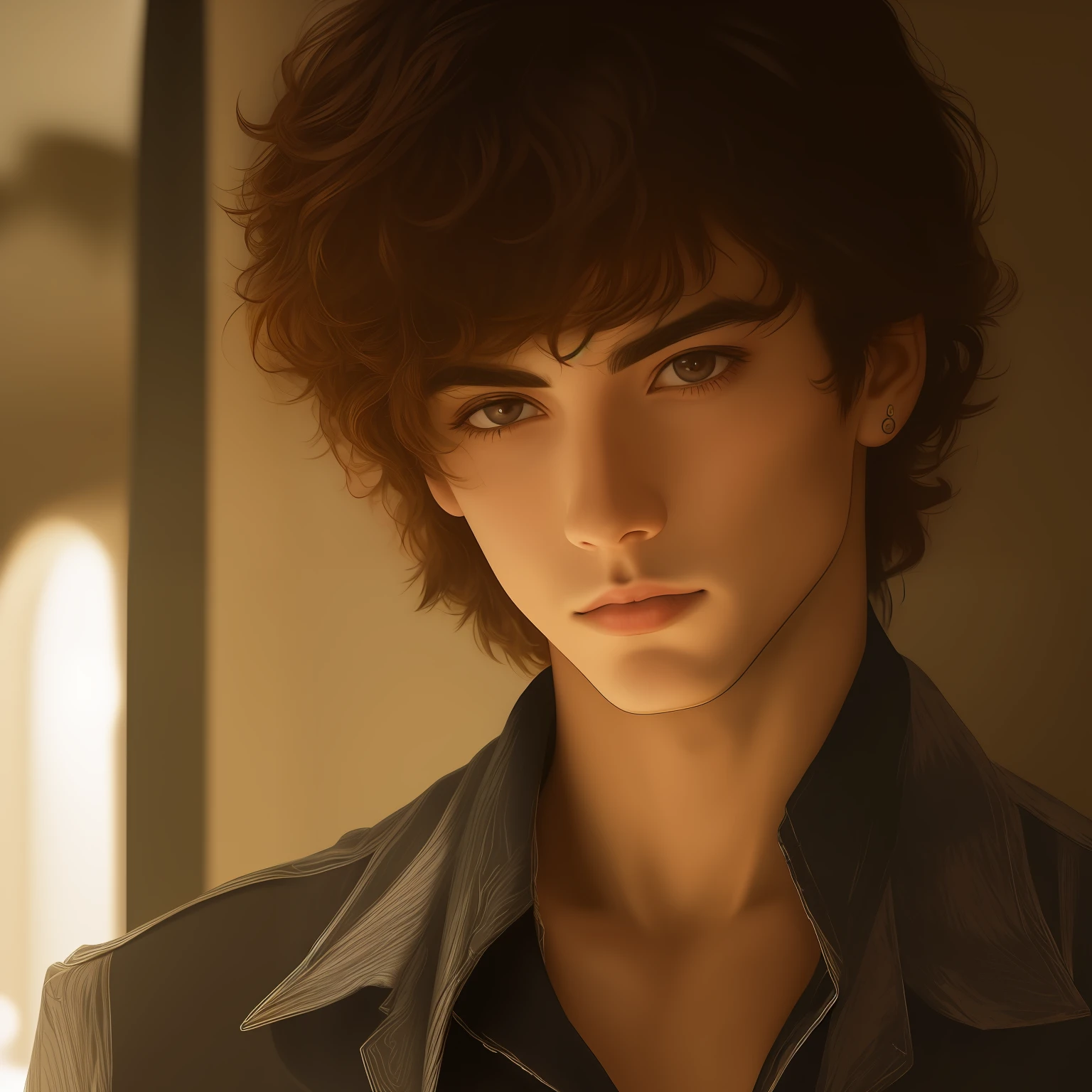 Pessoa ultra realista, impressionada, Masculino, canal dark