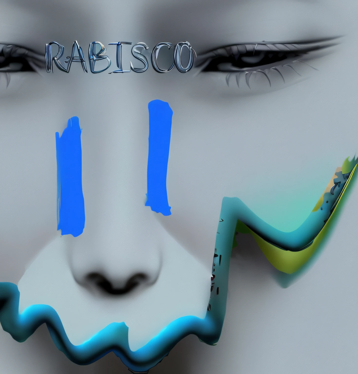 logo animada 2d neon de um close up de um rosto sorridente desenhado com tinta azul, inspirado em Raffeaello Ossola, inspirado em Alesso Baldovinetti, inspirado em Francesco Raibolini, inspirado em Bartolomeo Cesi, Directed by: Francesco Raibolini, Directed by: Raffeaello Ossola, desenhado no microsoft paint, inspired by Mirko Rački