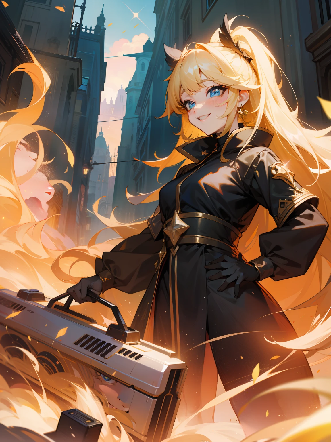 Sparkling eyes、Condescending laughter