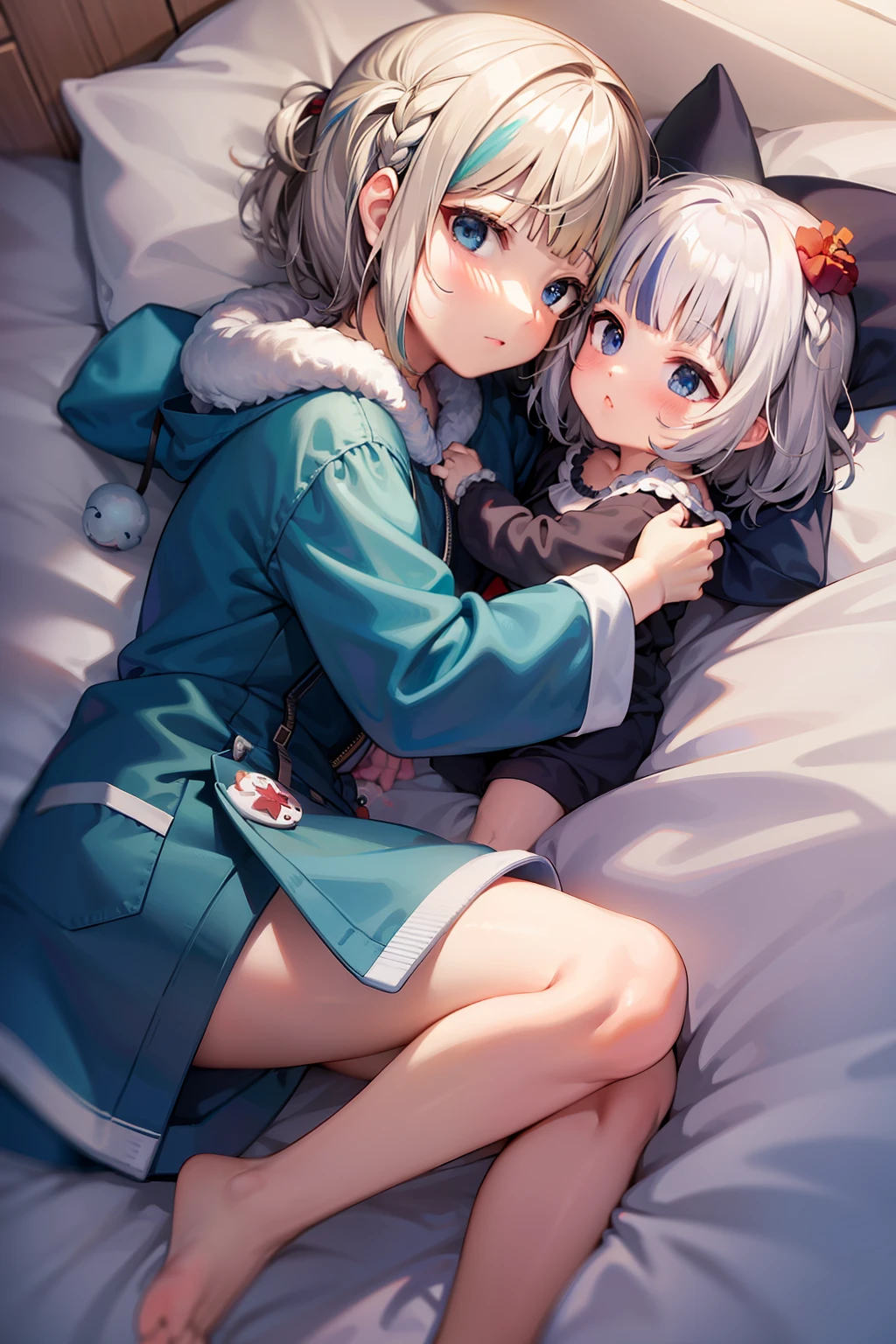 Infant body type、shorthair、Blonde、s Pajamas、waking up
