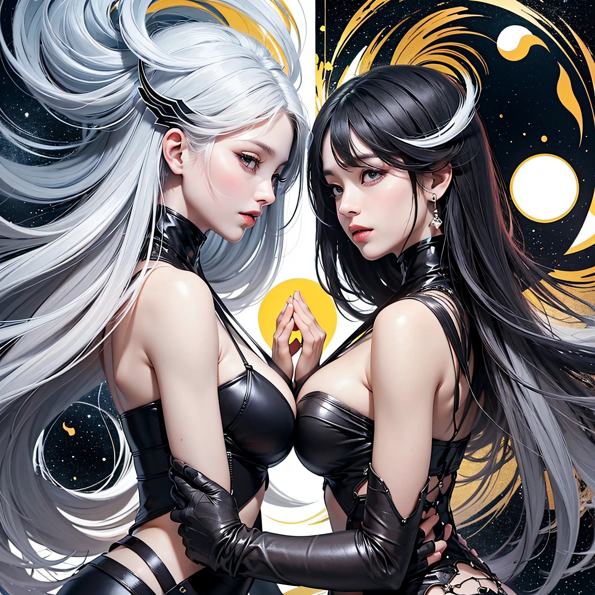 Sea Art's AI-generated painting depicts a fascinating image of yin yang, bringing to life the harmony and interconnectedness of opposing forces. In this work of art, the contrast between colors and shapes creates a striking visual representation of this duality.

In the center of the screen, a perfect circle is divided into two halves: one black, representing yin, and one white, symbolizing yang. The division is clear and sharp, but there is also a smooth transition between the two halves, representing the constant interaction and transformation of these opposing energies.

The yin half is marked by smooth lines and delicate curves, creating a sense of fluidity and serenity. The black color is deep and mysterious, evoking a sense of introspection and calm. This half of the image suggests the feminine principle, with its receptive and intuitive energy.

On the other hand, the yang half is represented by firmer and more angular lines, conveying a sense of dynamism and strength. The bright white color radiates light and energy, expressing the masculine principle of action and extroversion.

The interaction between the yin and yang halves is enhanced by subtle elements such as small curves and strategically placed points. These details symbolize the mutual presence of opposing elements in each aspect. While yin contains a small point of yang, yang also contains a small point of yin, creating a dynamic and harmonious balance.

This AI-generated painting from Sea Art conveys a profound message about the duality of the universe. It reminds us of the importance of finding the balance between opposing forces and recognizing the interdependence between them. As we contemplate this work of art, we are invited to reflect on how we can integrate yin and yang qualities into our lives, seeking harmony and wholeness.