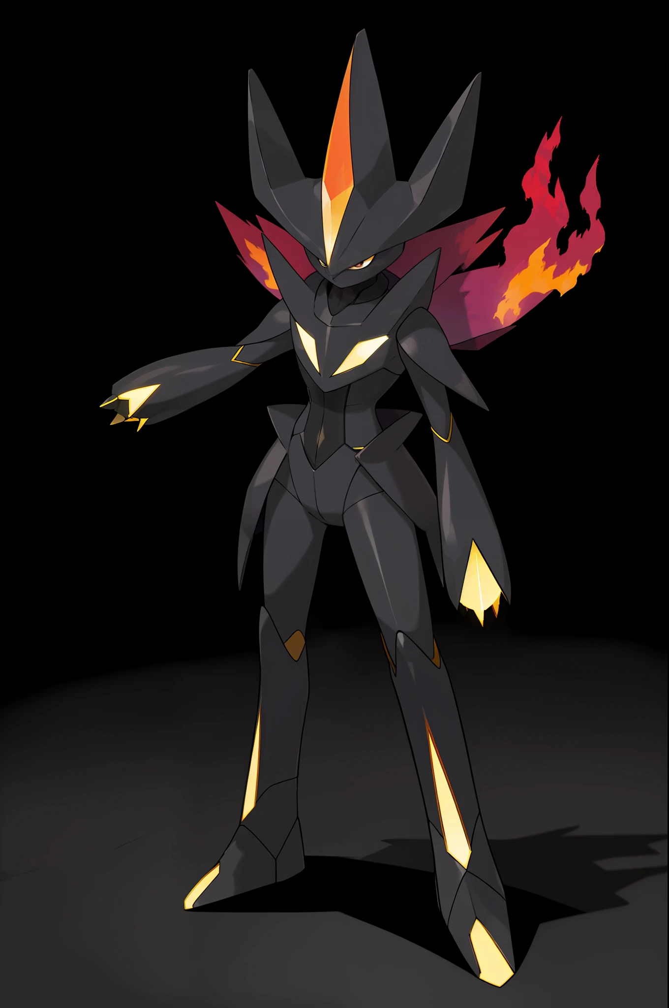 (Best quality, masterpiece1.2), psy fire, aura brillante, aura, awesome, pokemon, fakemon, earth, sheet, noir fond, black background, sleep