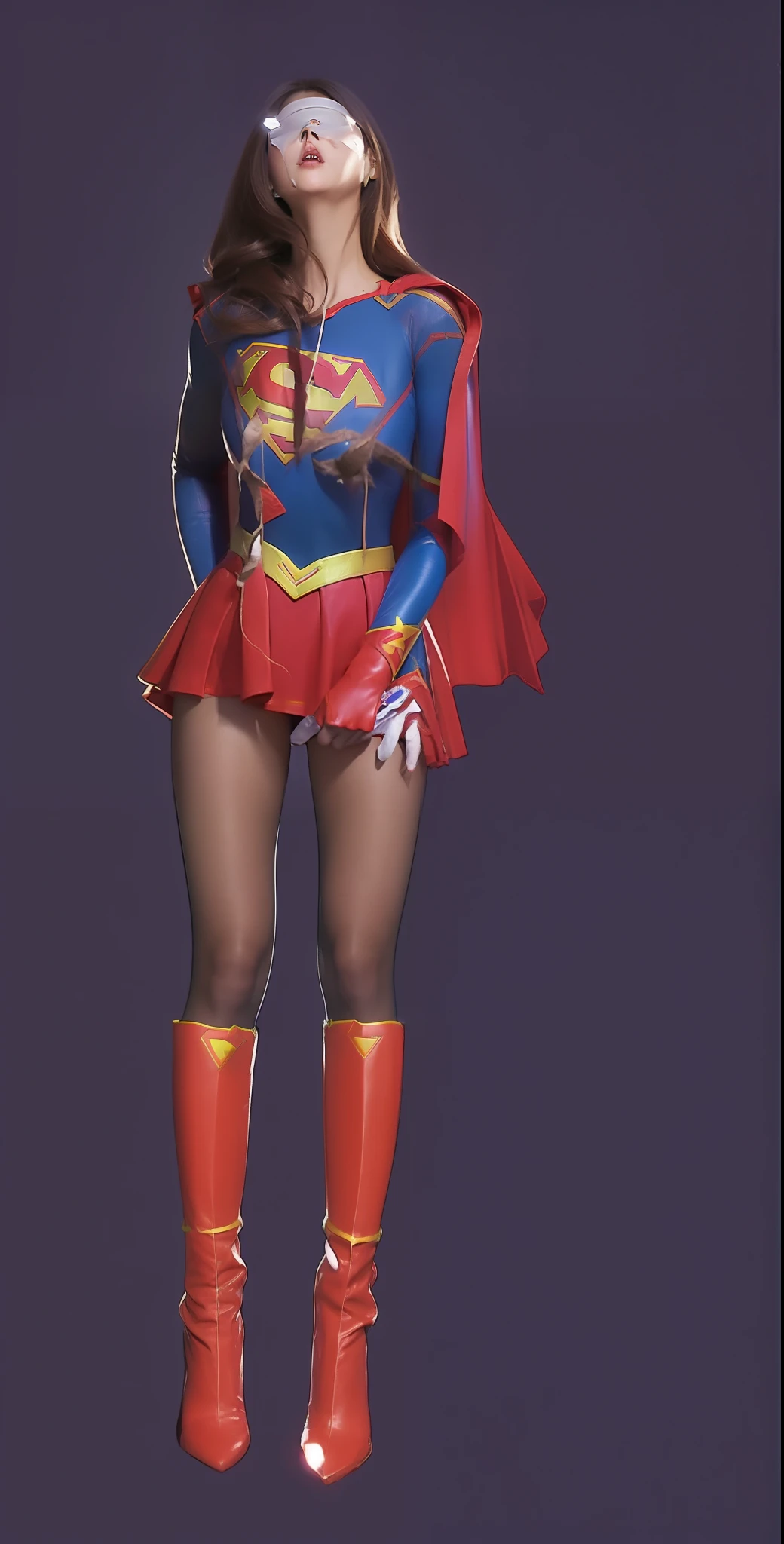 (((Supergirl Costume)))、(((moribund)))、(((Turning a blind eye)))、(((Clothes are torn)))、Make the most of the original image、((Being hard))、(((dead body)))、(((Hanging)))