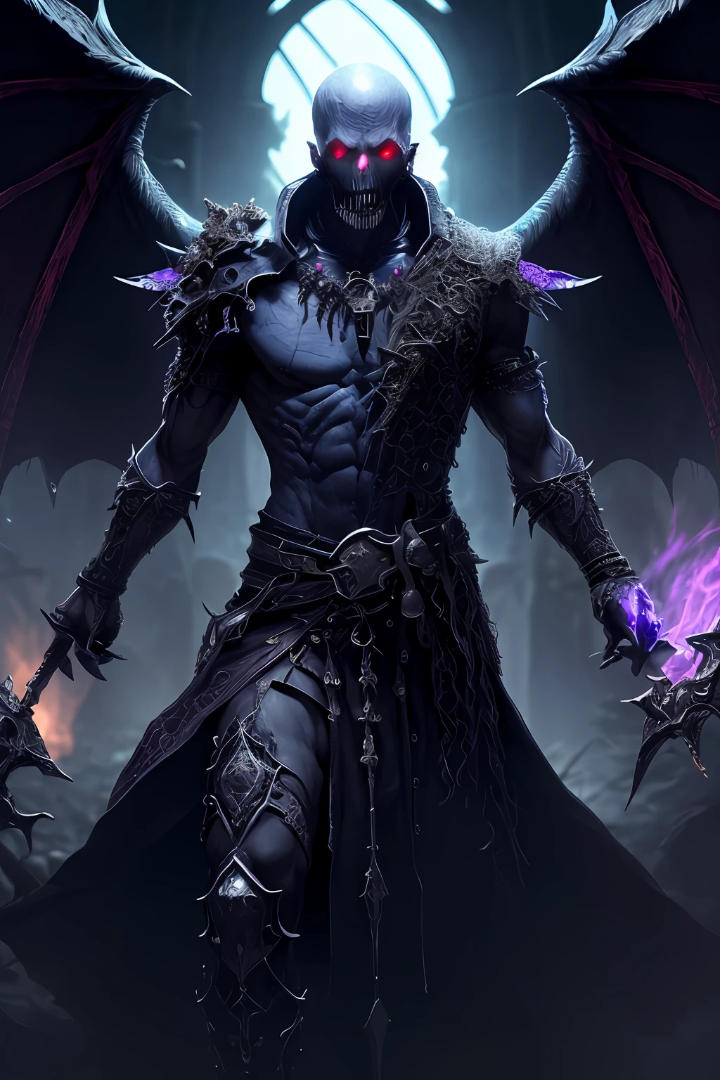 (extremely detailed 8k wallpaper), a medium shot photo of a fearful necromancer, intricate, high detail, dramatic