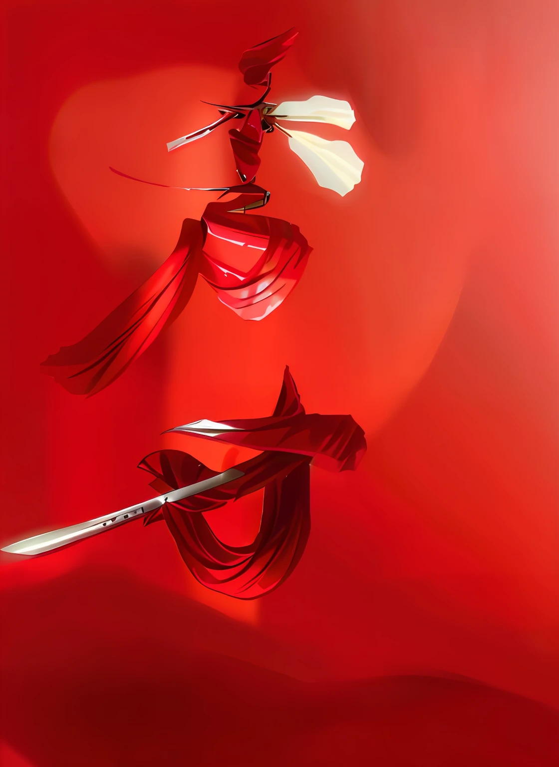 Cute 18-year-old beauty in red Hanfu,k hd,Hold a folding fan in your hand