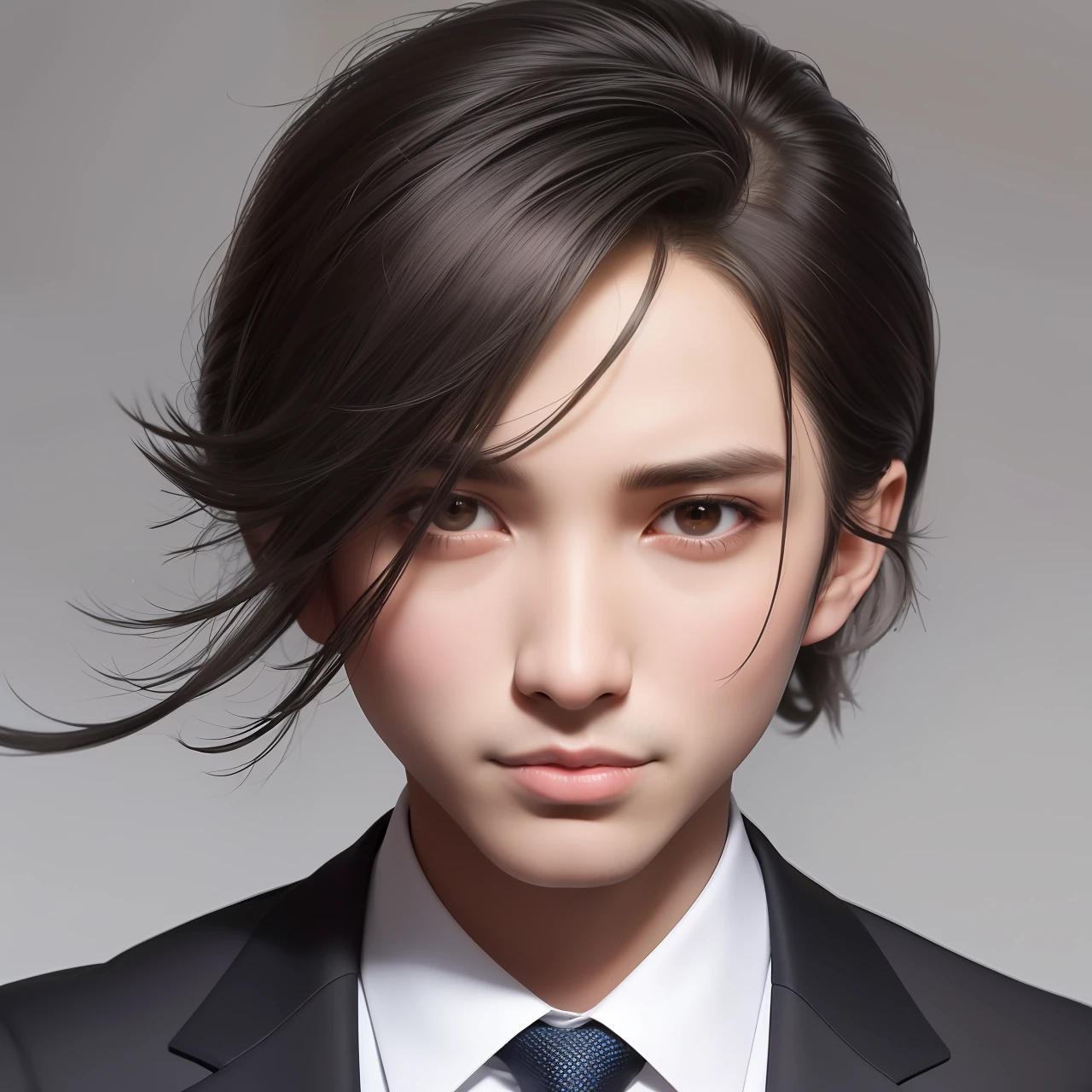 Close up portrait of a person in tie and suit, no gradien, Enchev fill, alejandro, 2 5 6 x 2 5 6 pixels, Azimov, avatar image, ando tadao, Adam, round head, 2263539546], liam, Aykut Aydogdu, Straight, Roblox Avatar