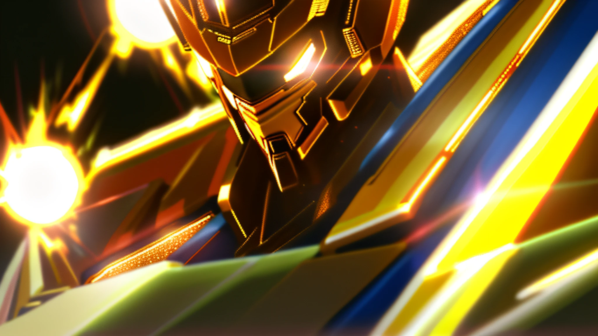 tmasterpiece,Best quality at best,A high resolution,Very detailed 8k wallpapers,great clarity,Holding_arma,with light glowing,,droid,buliding