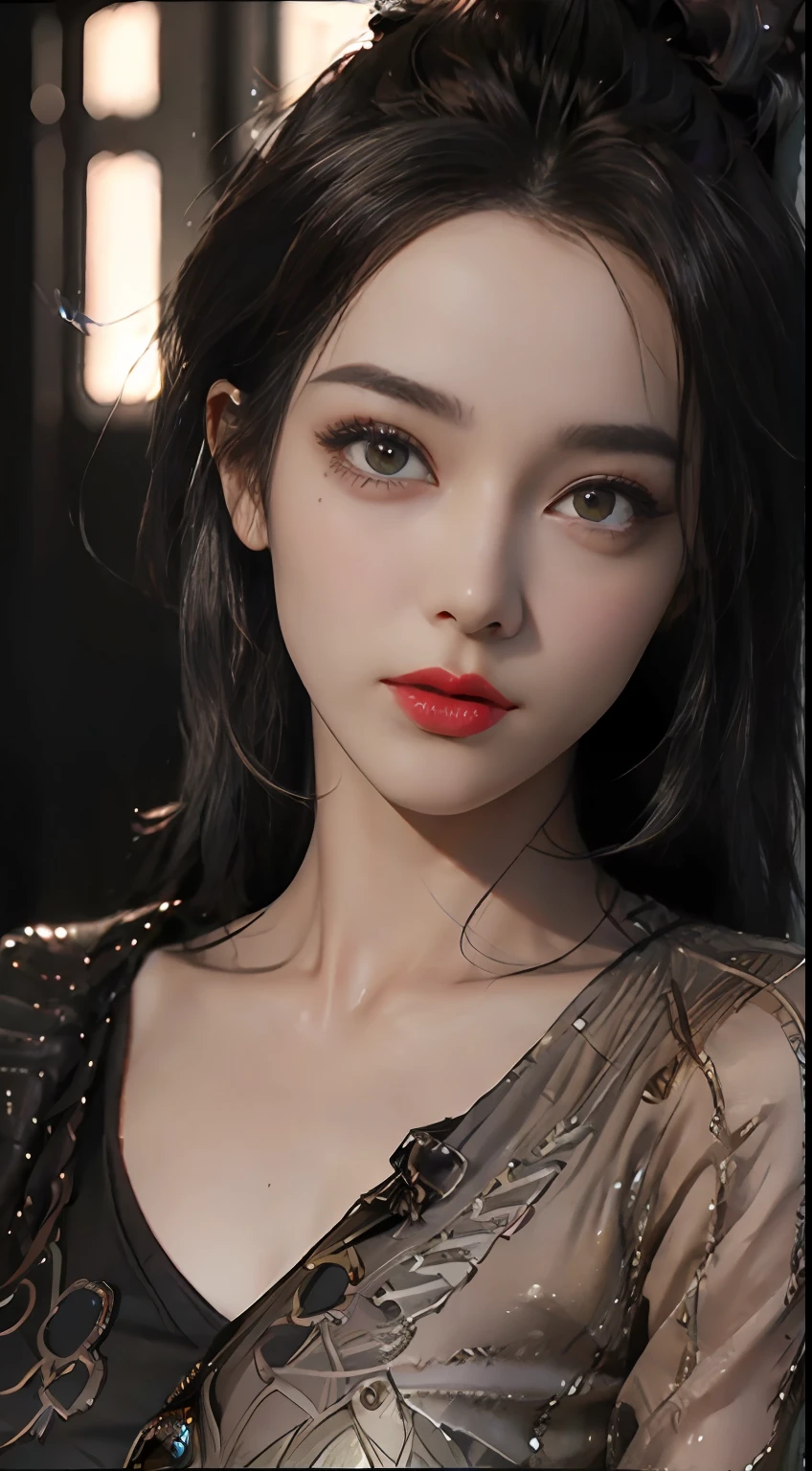 ((Best quality)), ((masterpiece)), (detailed:1.4), 3D, an image of a beautiful cyberpunk female,HDR (High Dynamic Range),Ray Tracing,NVIDIA RTX,Super-Resolution,Unreal 5,Subsurface scattering,PBR Texturing,Post-processing,Anisotropic Filtering,Depth-of-field,Maximum clarity and sharpness,Multi-layered textures,Albedo and Specular maps,Surface shading,Accurate simulation of light-material interaction,Perfect proportions,Octane Render,Two-tone lighting,Wide aperture,Low ISO,White balance,Rule of thirds,8K RAW,