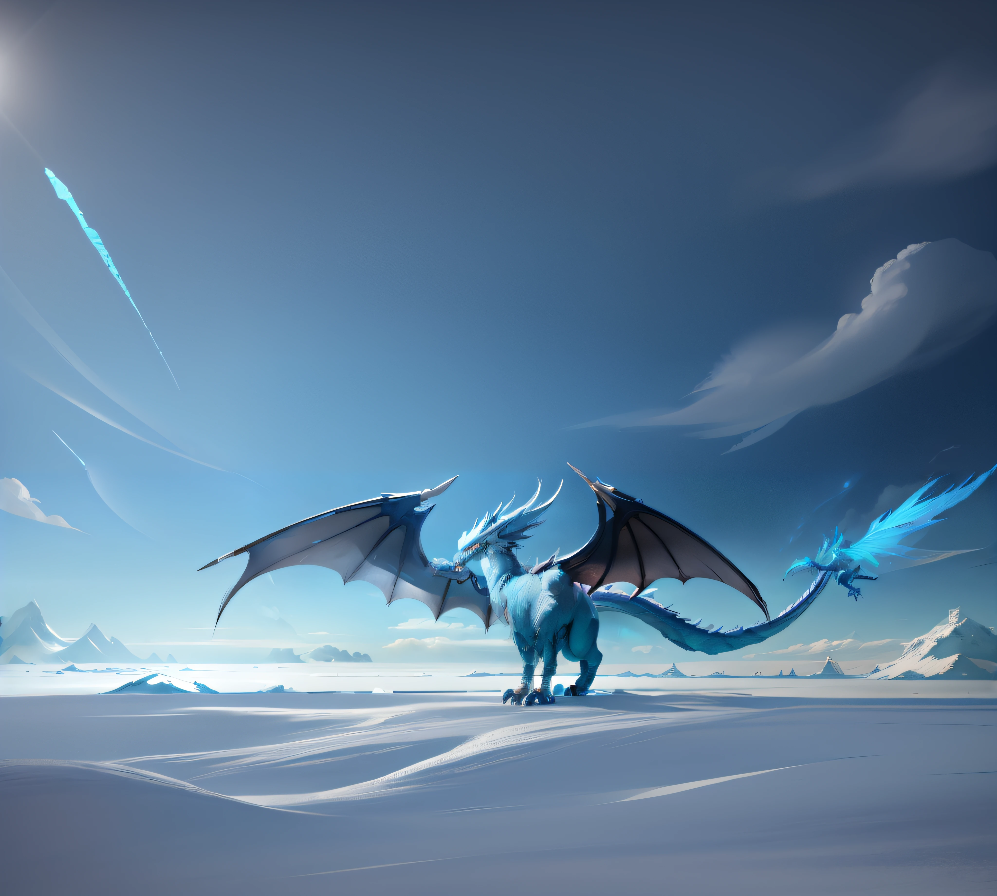 In the snow stood a winged blue dragon, Frost Dragon, Blue dragon, Crystal Dragon, blue scaly dragon, epic dragon, ice lord, Dragon inspired blue armor, as an anthropomorphic dragon, Master of Ice, dragon with scars, but as an anthropomorphic dragon, anthropomorphic dragon, cyan chinese dragon fantasy