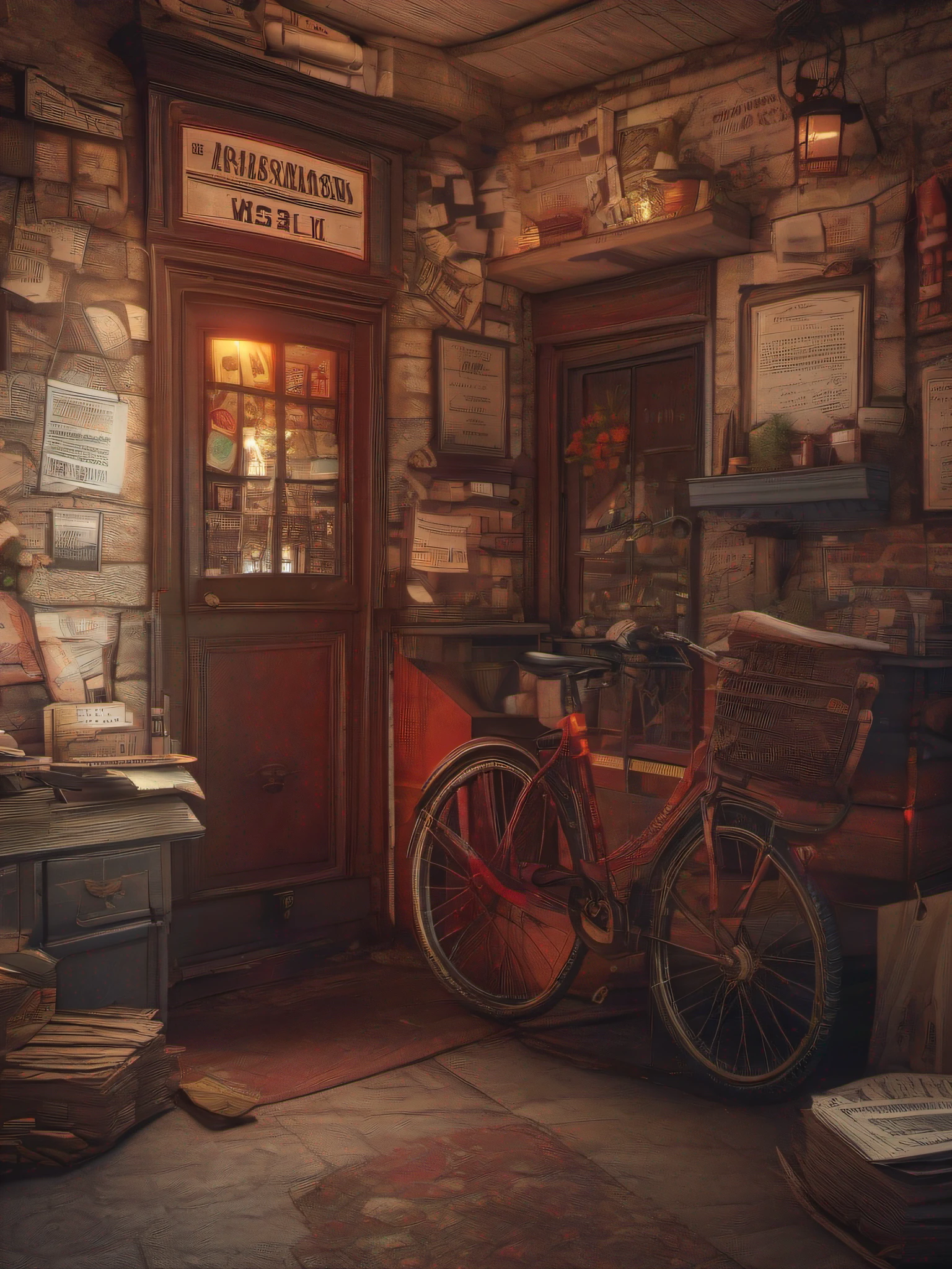 Mr PostMan, Hell Messenger. Intricate details, UHD, 8K