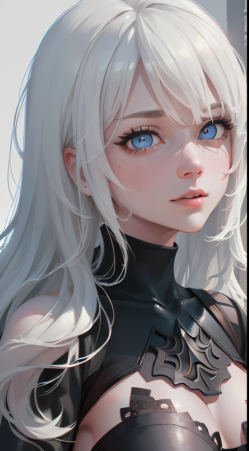 (Detailed face and eyes:1.3),
n_2b,White background,inky,Blue eyes,
ultra-detailliert,(hight resolution:1.1),Best Quality,(masutepiece:1.3),Cinematic lighting,