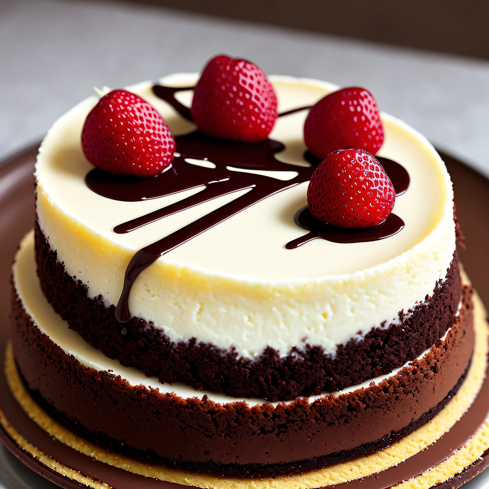 Apetitosa rebanada de cheesecake de cereza con chocolate, deliciosa, fragante, Detailed and lightweight professional photography, primer plano, hyper realista