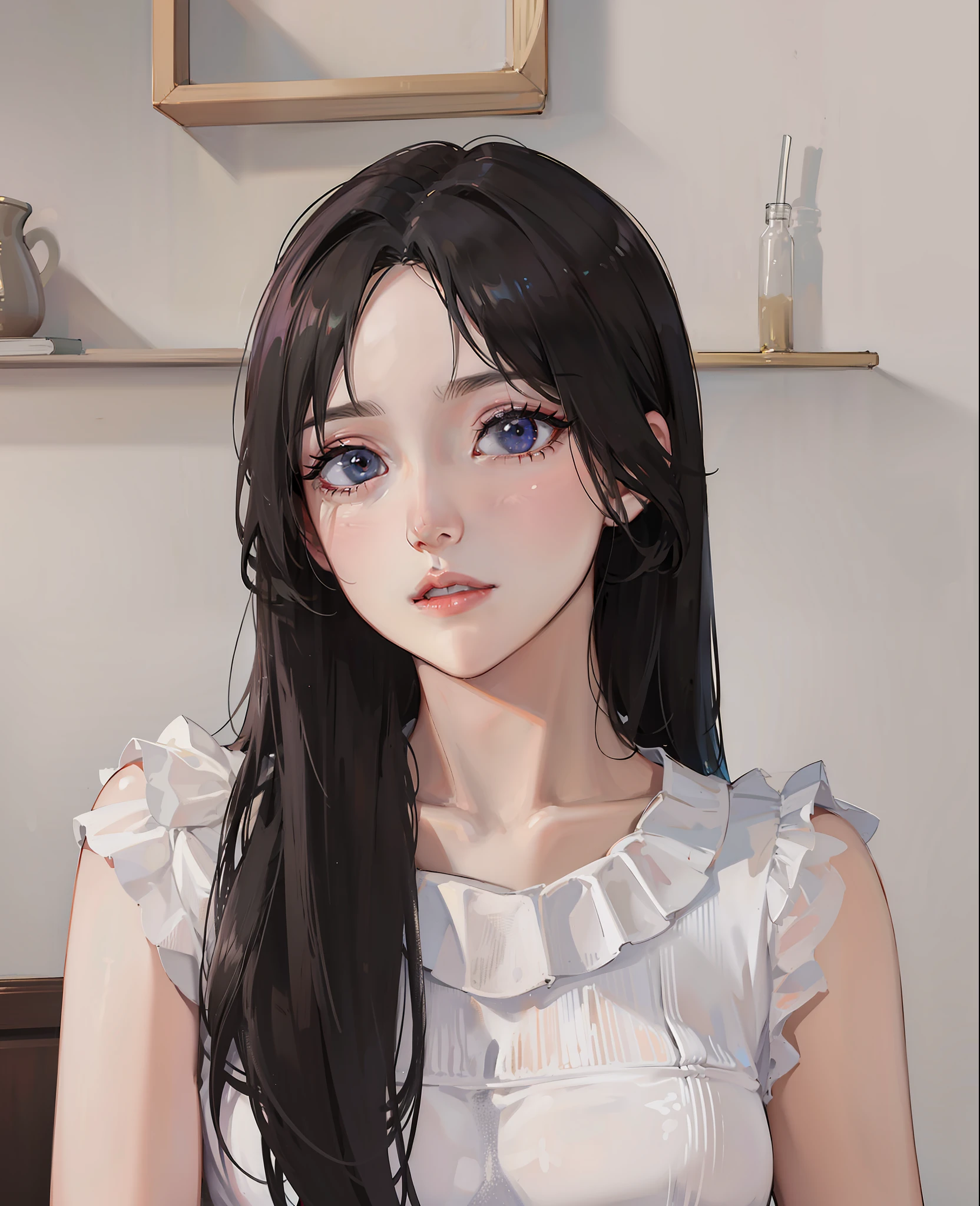 high qulity,highest quality,4k,High fine-grainedness,White skin of the,Glowing skin,anime