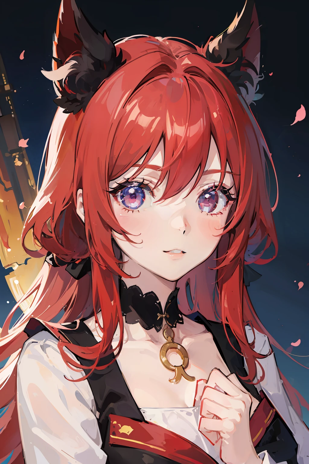 an anime girl、cute ******、Red hair、best anime 4k konachan wallpaper, anime style 4 k、Trending on ArtStation pixiv, a smile、face perfect、 Beautiful face, extremely detailed cute anime face