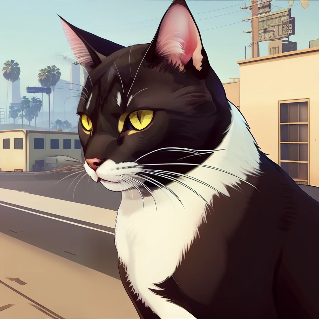 a cat,gtav style