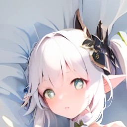 Two anime girls lying on bed，backs facing each other, anime barbie in white stockings, small curvaceous loli, anime highly detailed, Extremely detailed Artgerm, seductive anime girls, 🌺 CGSesociety, pin on anime, loli in dress, Loli, [ trending on CGSociety ]!!, detailed and soft, | fine detail anime, Anime girl cosplay