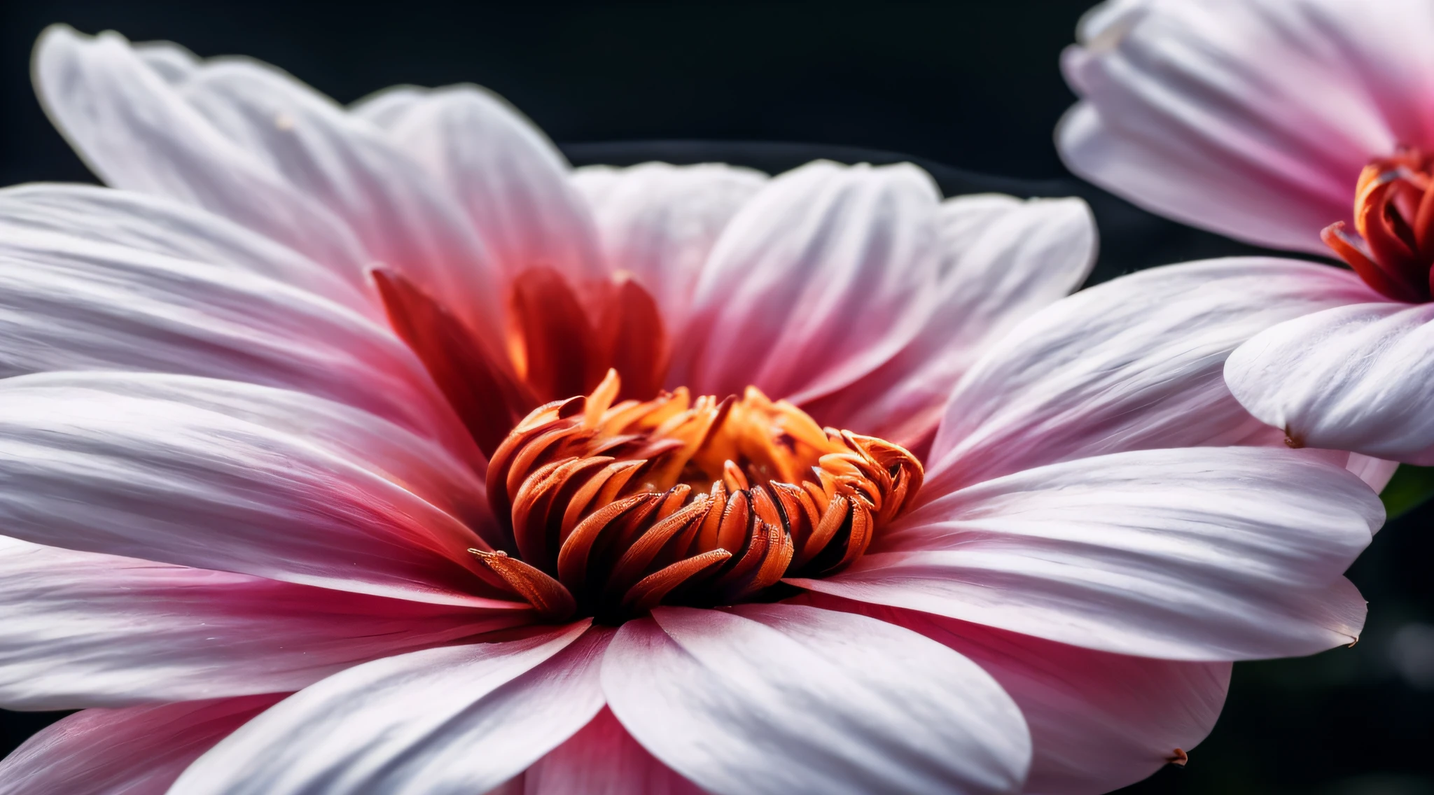 Macro photo of a flower (good composition), (in frame), centered, 8k, 4k, detailed, attractive, beautiful, impressive, photorealistic, realistic, cinematic composition, volumetric lighting, high-resolution, vivid, detailed, stunning, professional, lifelike, crisp, flawless, DSLR, 4k, 8k, 16k, 1024, 2048, 4096, detailed, sharp, best quality, high quality, highres, absurdres