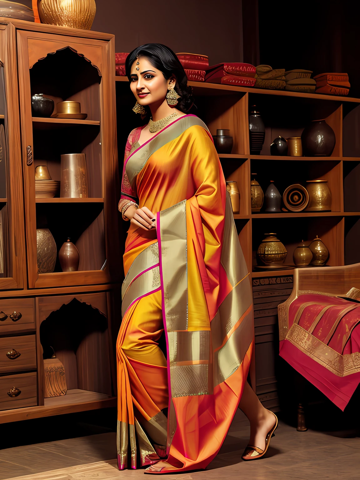 wear a saree