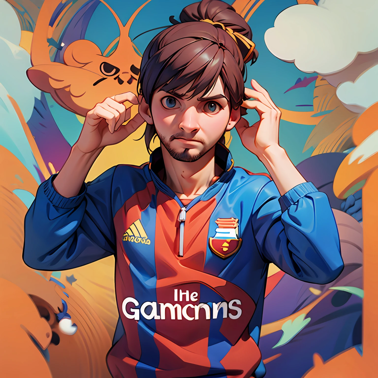 Lionel messi con camiseta de evil geniuses