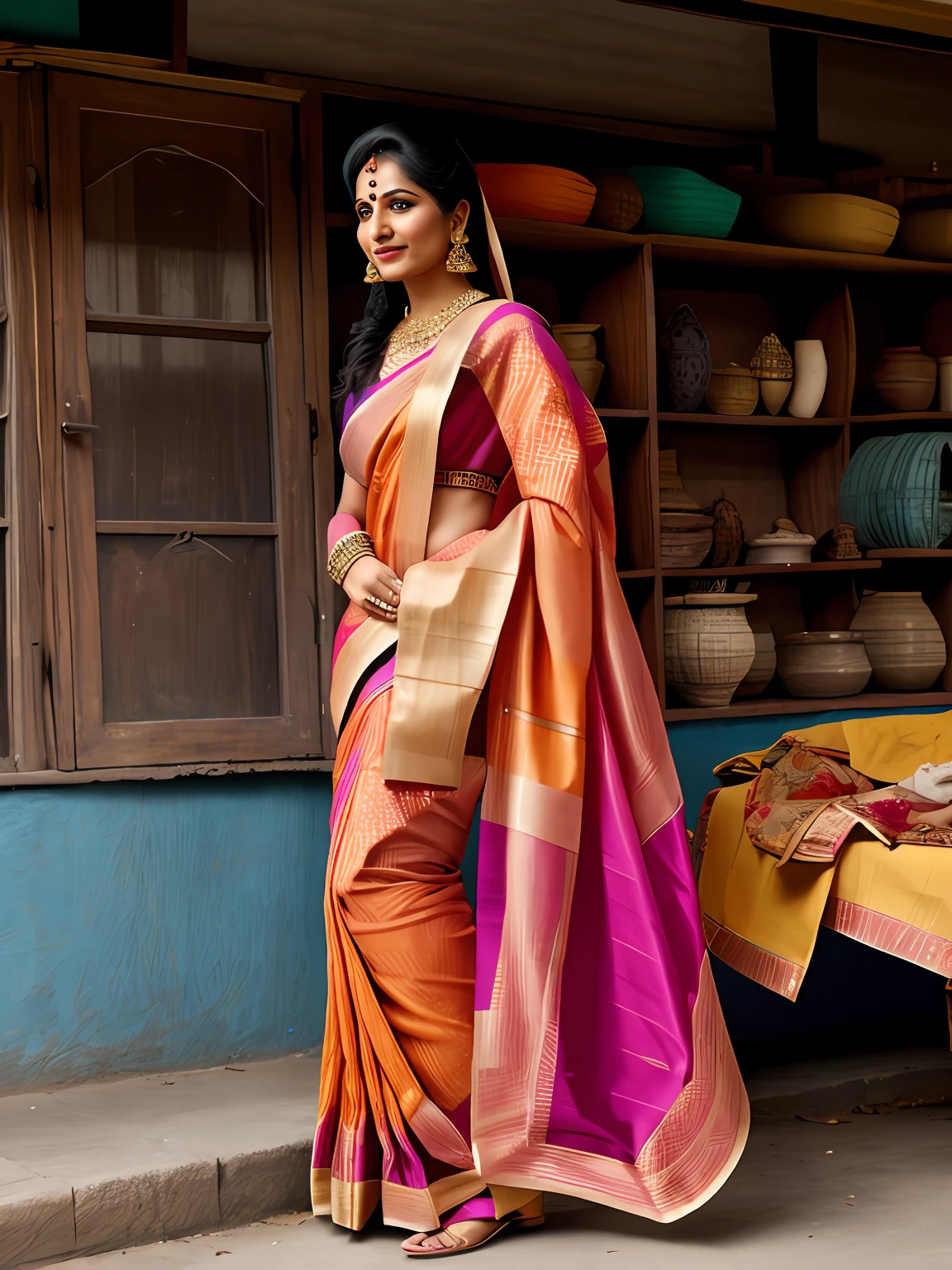 wear a saree