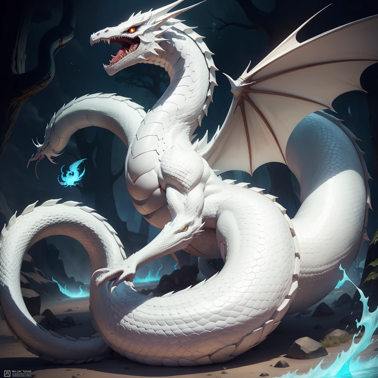 White serpent dragon