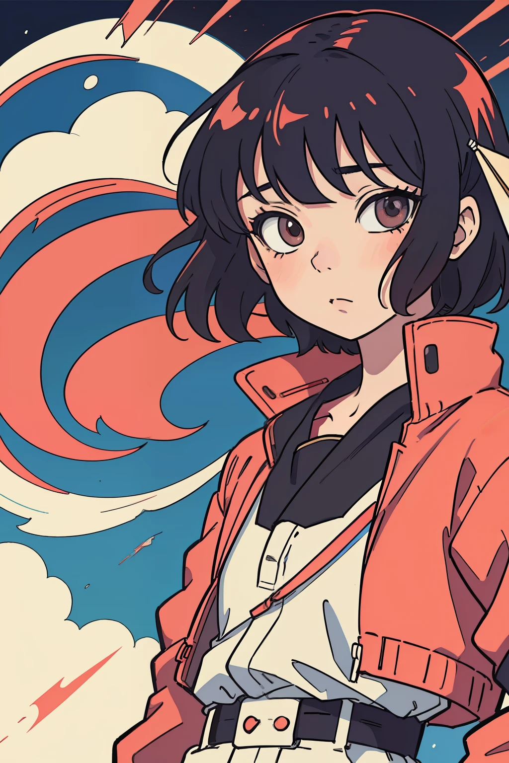 tmasterpiece，Manhwa Style，Halftones，A high resolution，one-girl，Katsuhiro Otomo art style，
