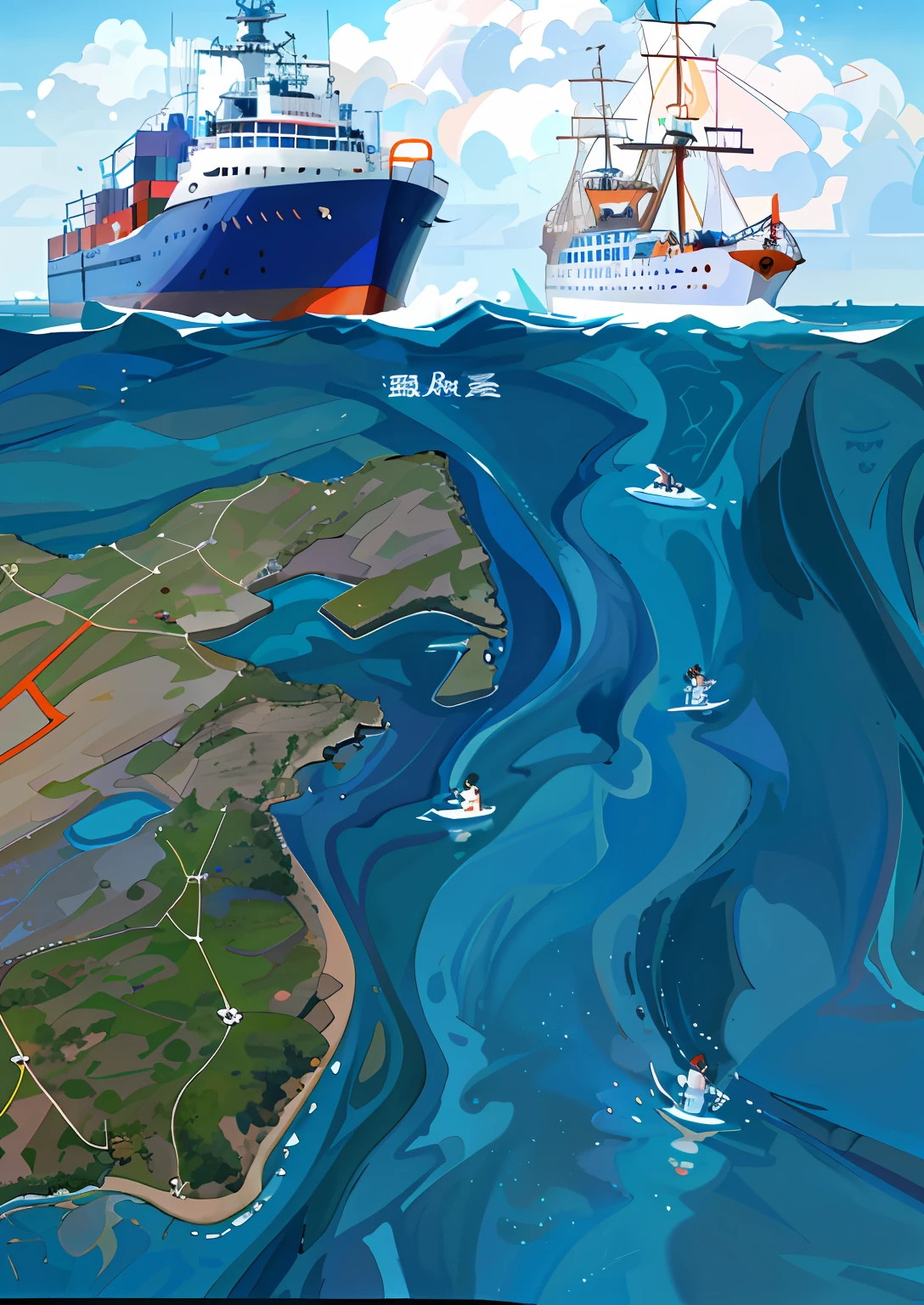 Deeply implement the strategy of maritime power、Good product Shandong Hospitality Shandong、Beautiful Shandong Virtue Shandong