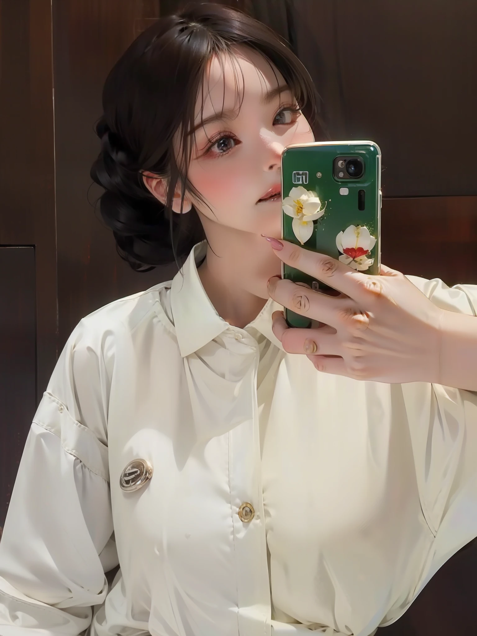 White color hair,red color eyes,Beautiful woman,Works of masters,detailed detail,high qulity,