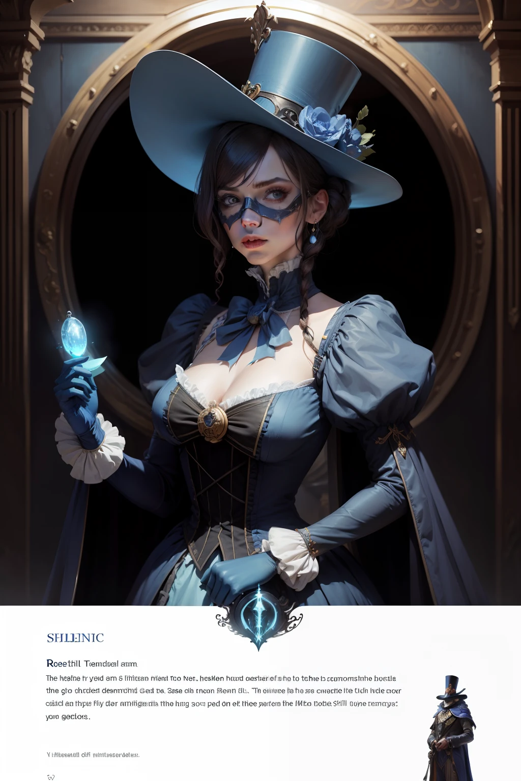 The Republican Council aetherpunk Victorian masked robots hex blue sitillant, Princesa Isabel a libertadora dos pecados