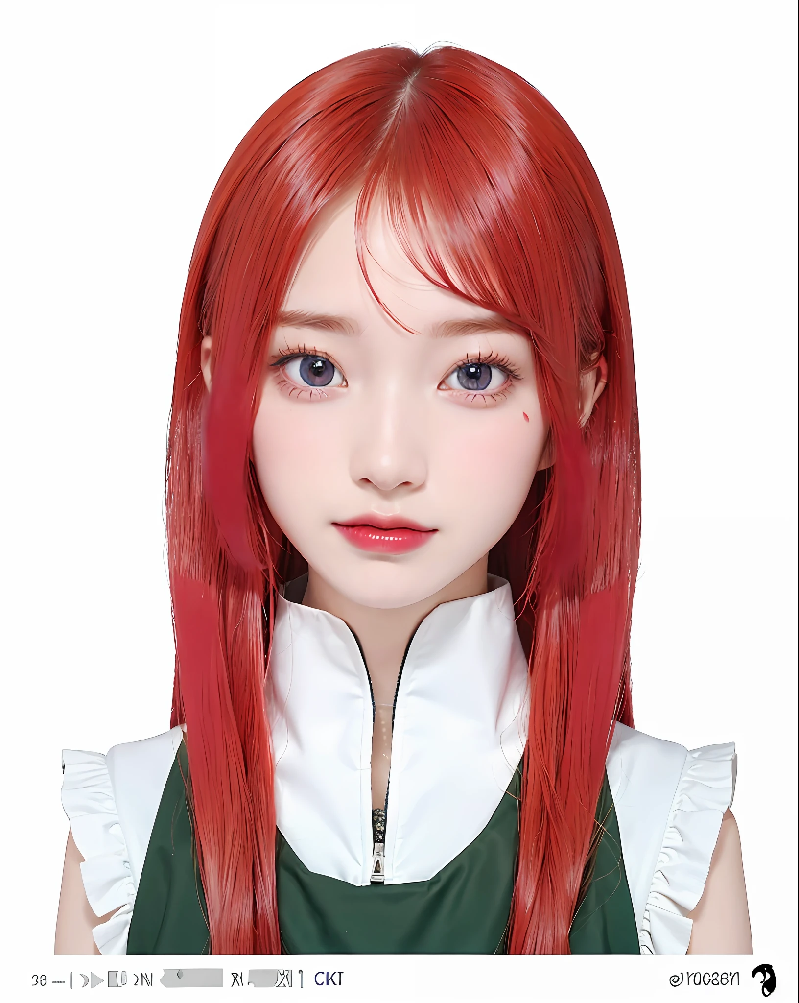 1girl, (8k, RAW photo, best quality, masterpiece:1.2), (ultra highres:1.0),detailed illustration, (real person,fashion photography portrait,photograph), detailed, detailed beautiful skin, (realistic, photo-realistic:1.37), uzumaki kushinaNS, solo, professional lighting, pink dress with flower), village, east asian architecture, trees, village hidden in the leaves background,looking_at_viewer, smile,red hair,red eyes,mitain,toeless footwear,kunai,facial mark,konohagakure symbol,fighting_stance,fence,ninja,adjusting gloves,sleeveless,cleavage, indoor background, blue eyes