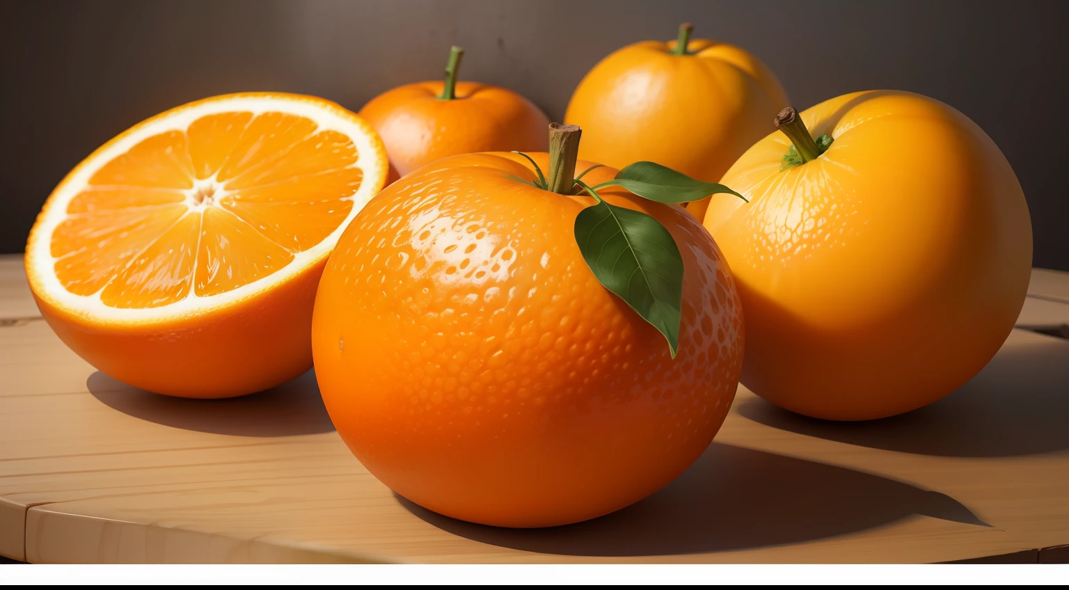 [The vibrant and juicy orange fruit.]
