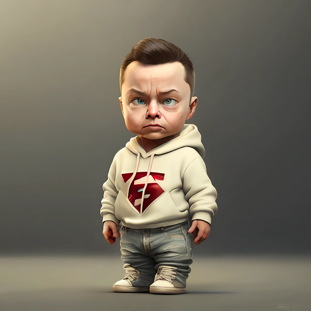 cbzbb , elon musk ,charachter ,cute, little, beautiful, devian art, trending artstation, digital art, detailed, cute, realistic, humanoide, character, tiny,cinematic sho ,cinematic lights,elon musk,looks happy