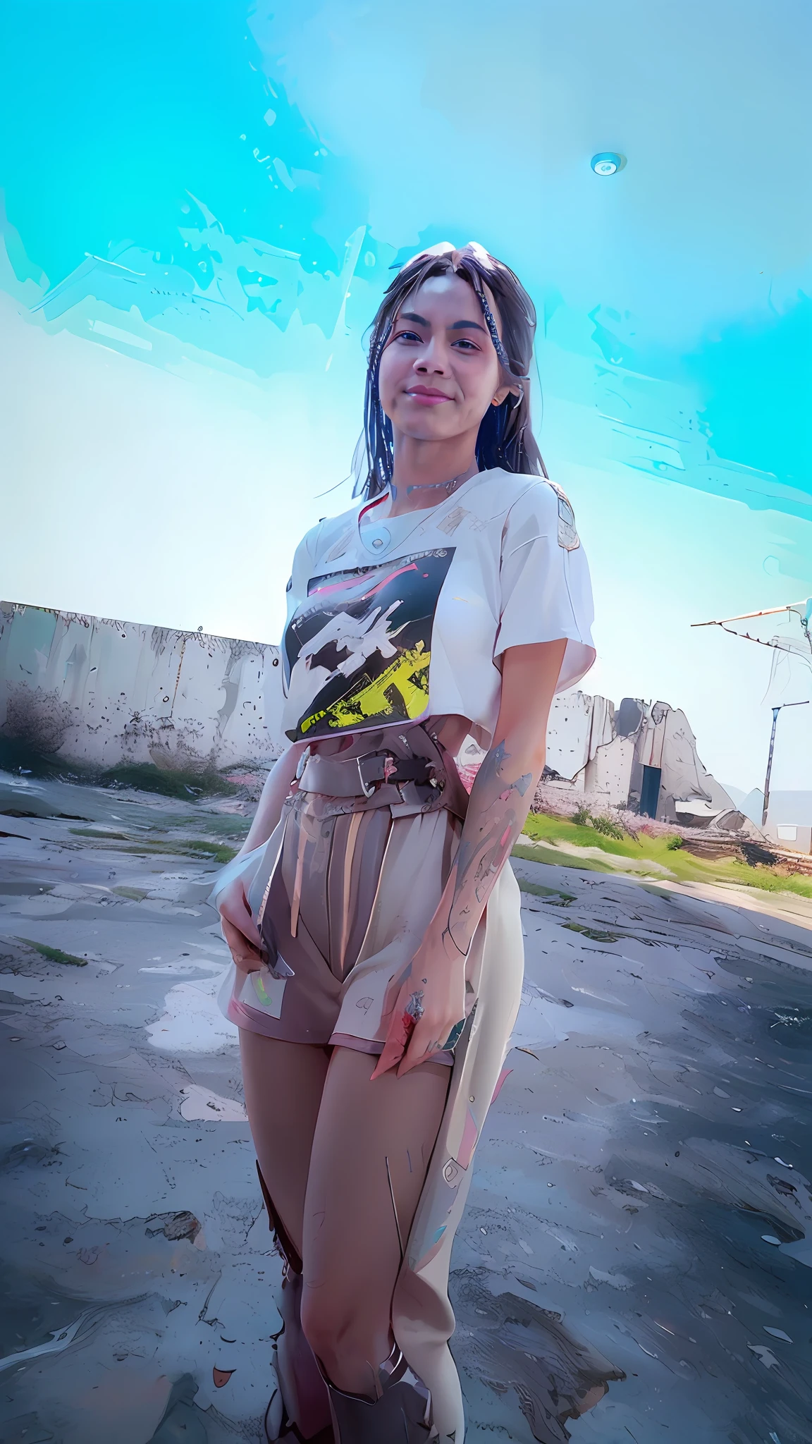 ((Best quality)), ((masterpiece)), (detailed:1.4), 3D, an image of a beautiful cyberpunk female,HDR (High Dynamic Range),Ray Tracing,NVIDIA RTX,Super-Resolution,Unreal 5,Subsurface scattering,PBR Texturing,Post-processing,Anisotropic Filtering,Depth-of-field,Maximum clarity and sharpness,Multi-layered textures,Albedo and Specular maps,Surface shading,Accurate simulation of light-material interaction,Perfect proportions,Octane Render,Two-tone lighting,Wide aperture,Low ISO,White balance,Rule of thirds,8K RAW,