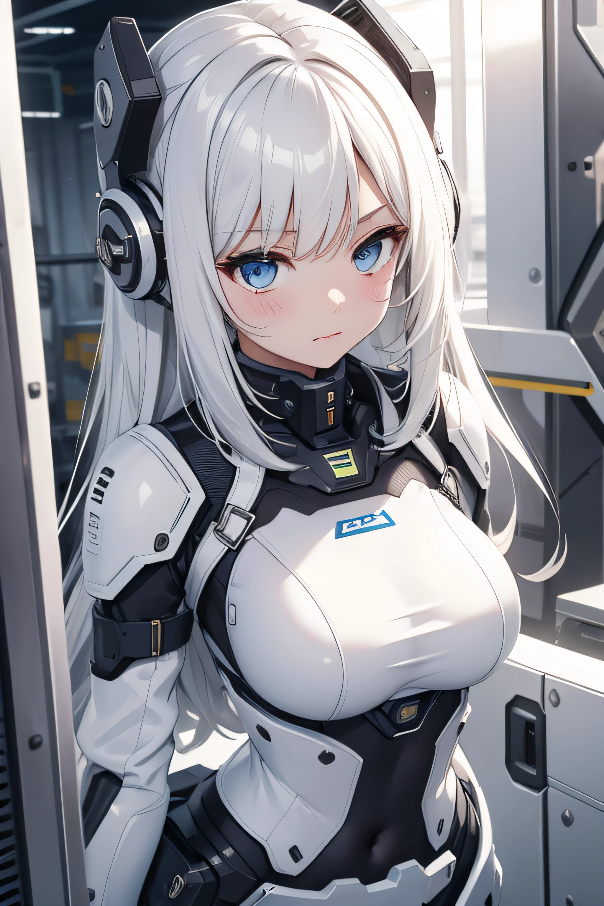 Machine girl,white colors,flatchest,teens girl