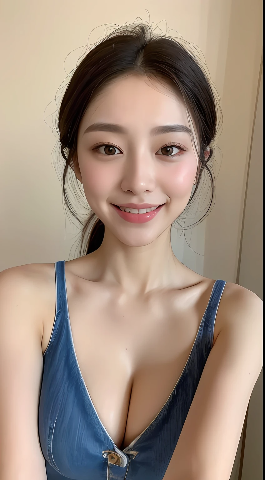 ((Best Quality, 8K, Masterpiece: 1.3)), 1girl, Slim Abs Beauty: 1.3, (Hairstyle Casual, Big Breasts: 1.2), Dress: 1.1, Super Fine Face, Delicate Eyes, Double Eyelids, Smile, Home