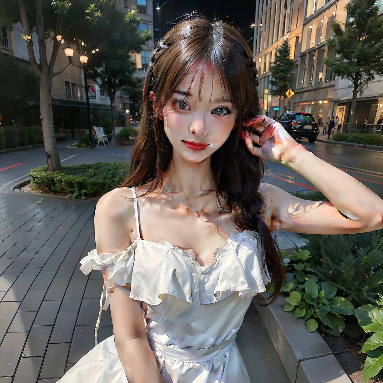 ((Best Quality, 8K, Masterpiece: 1.3)), 1girl, Slim Abs Beauty: 1.3, (Hairstyle Casual, Big Breasts: 1.2), Dress: 1.1, Super Fine Face, Delicate Eyes, Double Eyelids, Smile, Home
