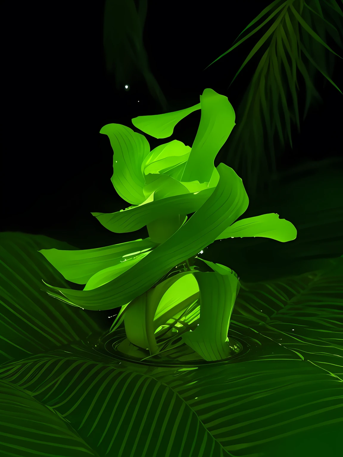 bamboos,Bamboo leaves,rivulets,teacup,chess,steins,water,drippy,the detail,Abundance