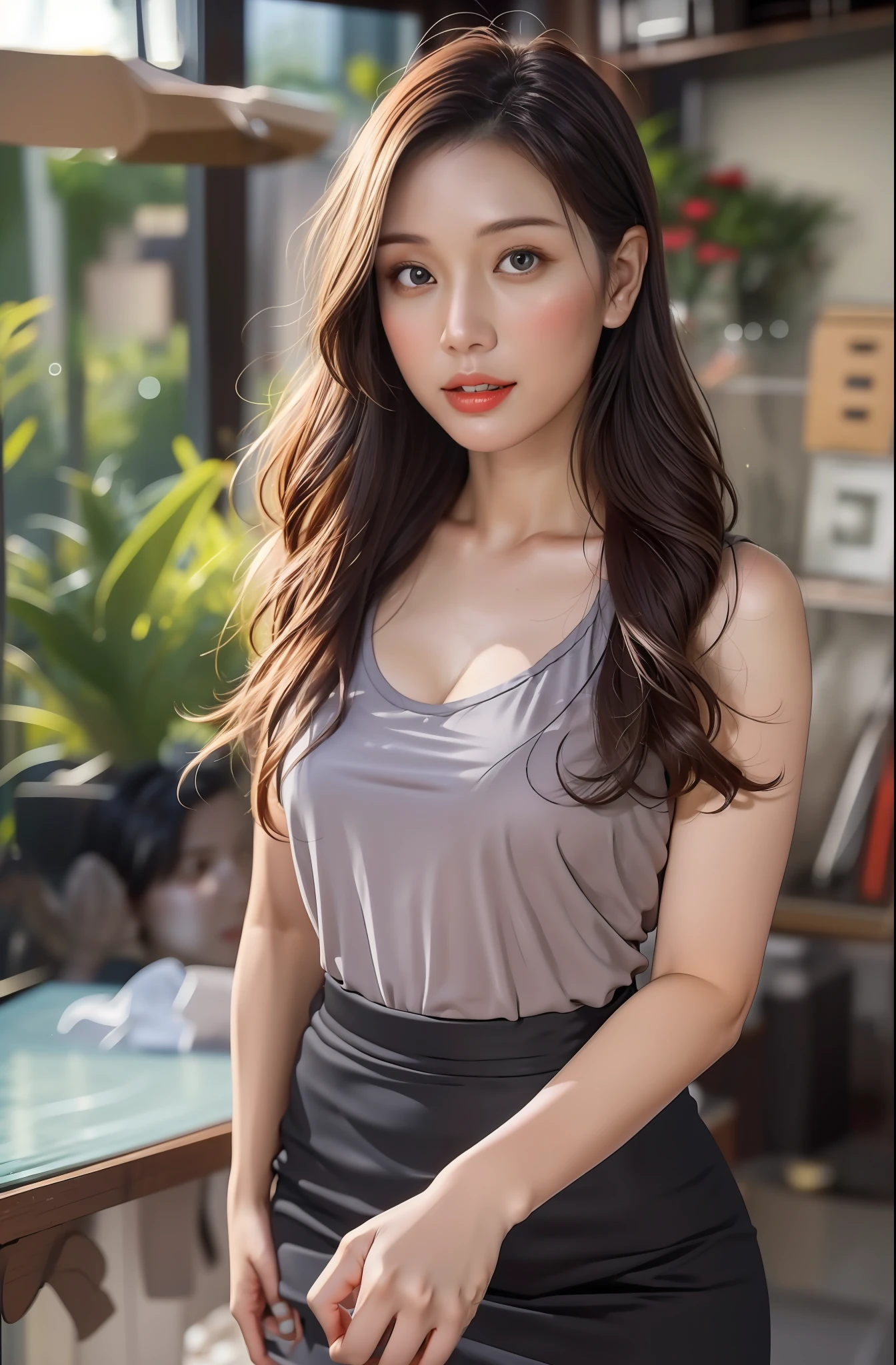 Beautiful Taiwanese mixed-race woman，28 year old，Fashionable to wear，Sexy body