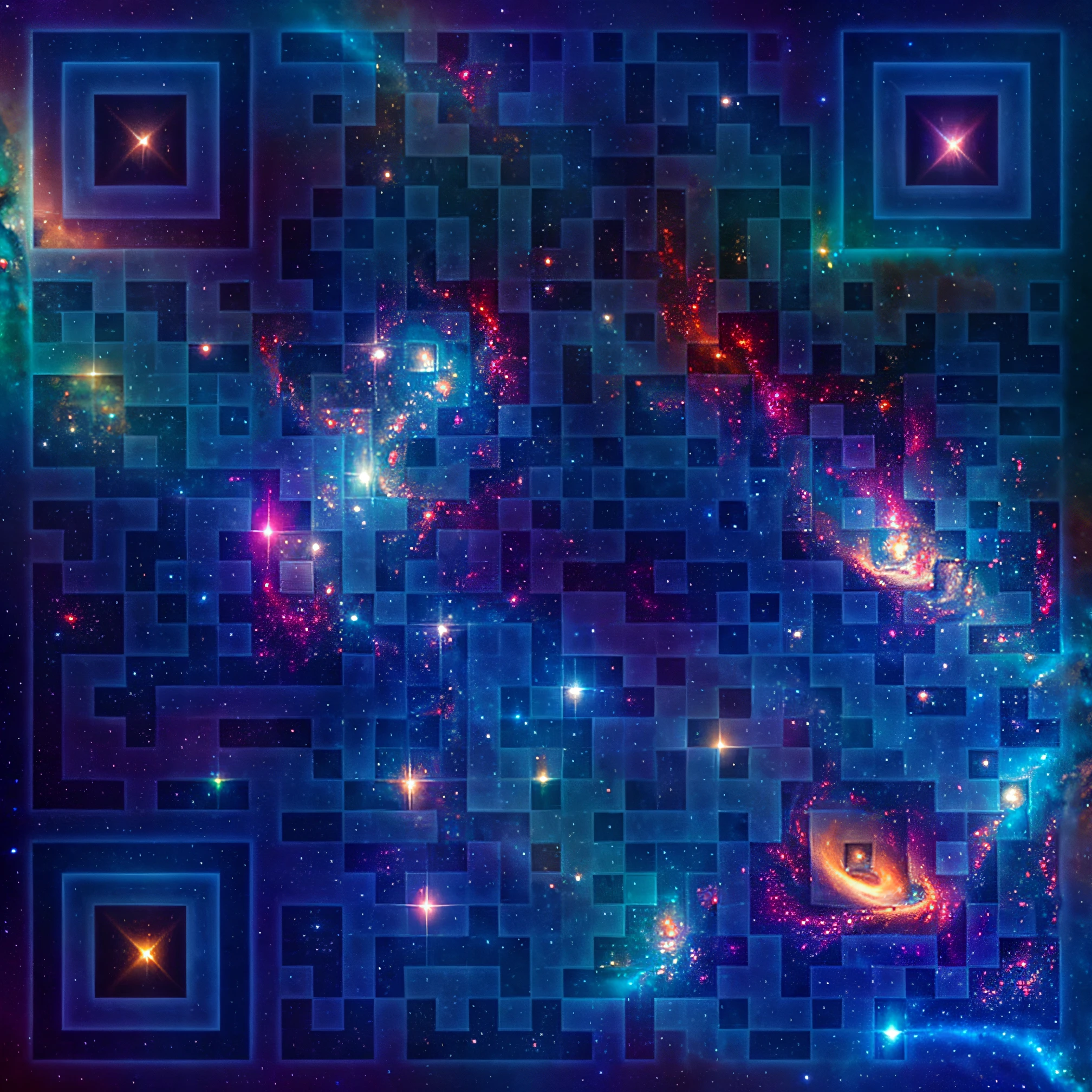 Stunning galaxy scenery with vibrant colors and mesmerizing cosmic formations