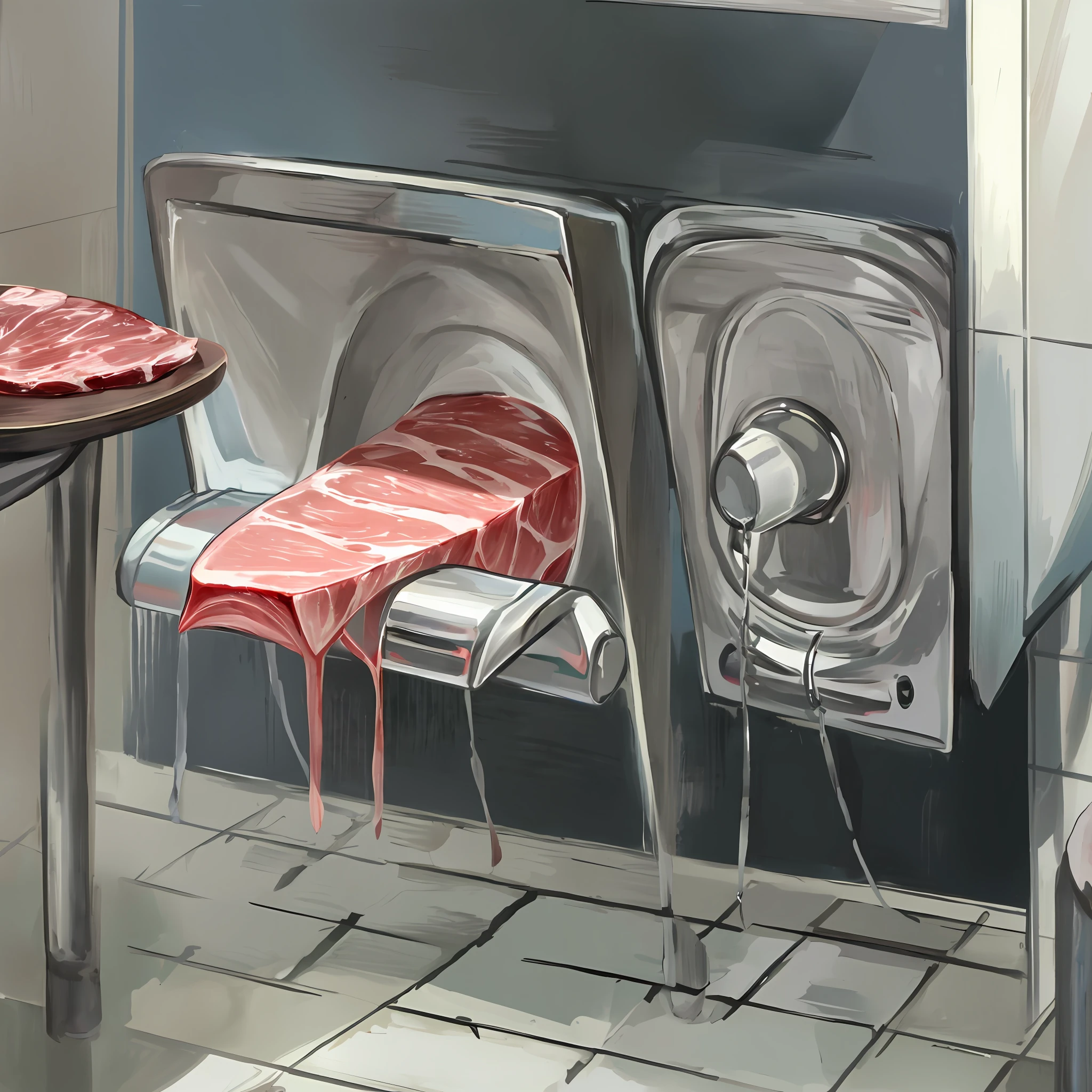 Meat urinal